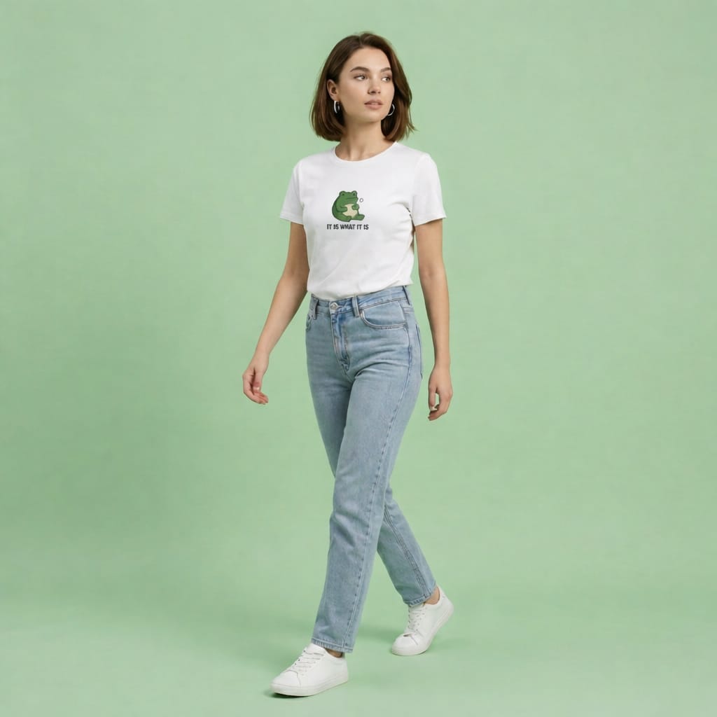 Vinfela Stoic Frog 'It Is What It Is' Unisex Graphic Tee